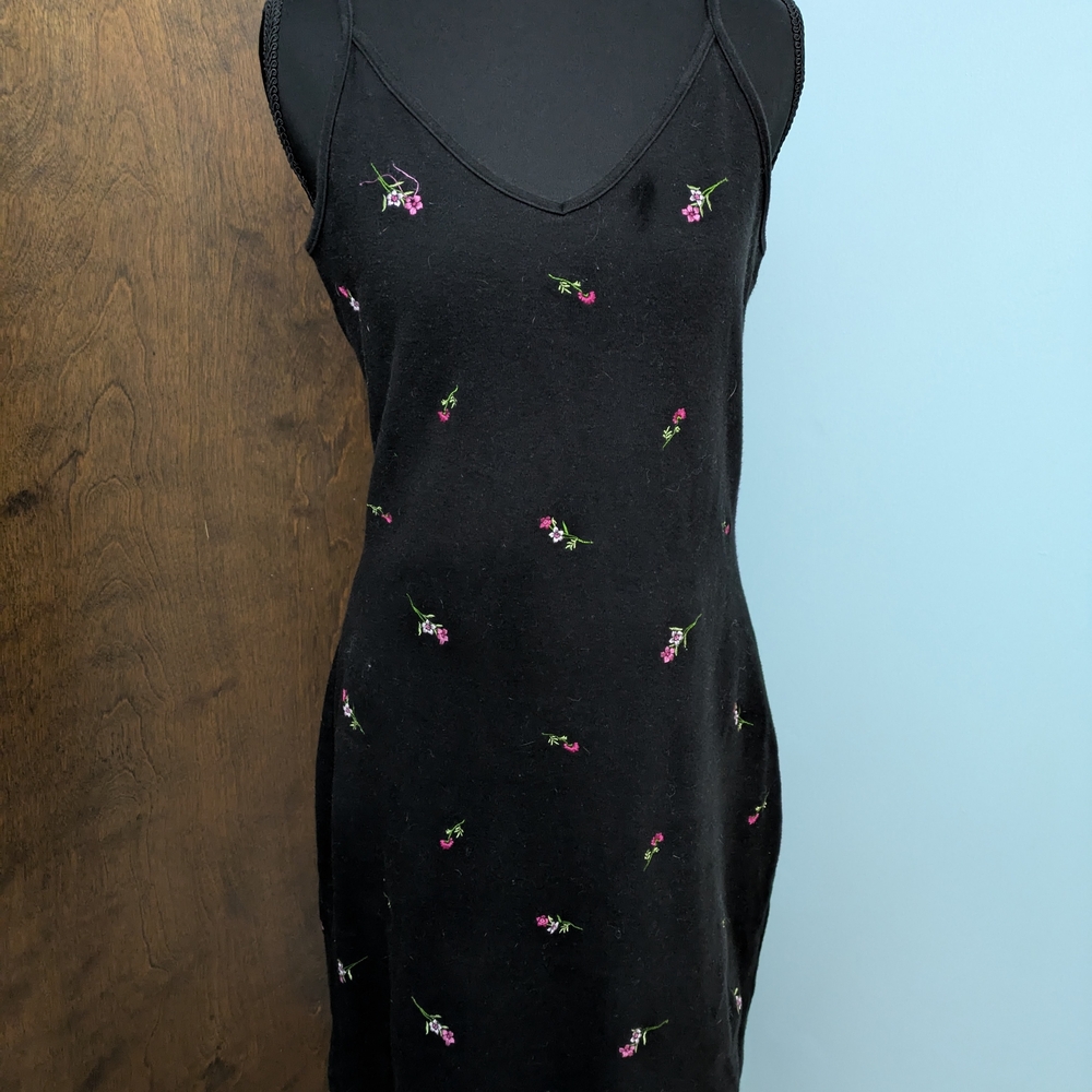 Express Black Ribbed Top